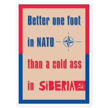 Load image into Gallery viewer, Better One Foot in NATO than a Cold Ass in Siberia