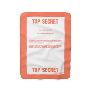 Top Secret Sherpa Fleece Blanket