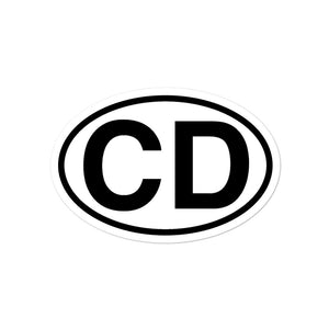 CD Car Sticker